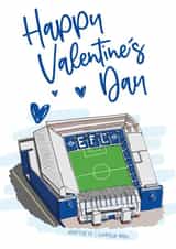 everton football club EFC Valentines Day Card 46968 created by Moo & Snip