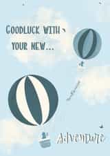 Missing you  Fly high Leaving Card 20910 created by Rea Velasquez