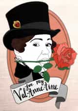 Gentleman Jack Anne Lister Valentines Day Card 42013 created by Kate Holderness
