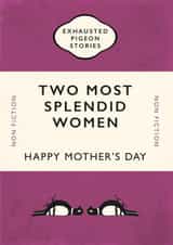 Mum Two Mums Mothers Day Card 44128 created by Yay Days