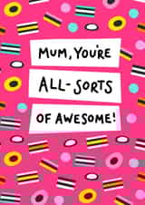 sweets all-sorts Mothers Day Card 21021 created by Salty Siren Studios