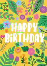 Pretty Birthday Card - Flowers - Colourful created by Xoxo Designs by Ruth