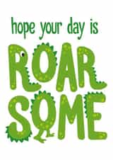 dinosaurs roarsome Birthday Card 19060 created by Picture Perfect