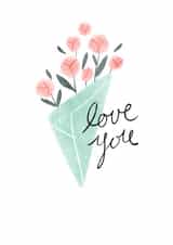 Bouquet of Flowers Love Card created by Anne Berry