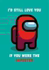 AMONGUS AMONG Valentines Day Card 42694 created by Alice Johnson Designs