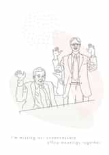 missing colleague Humour Card 46486 created by Happyasbean Illustration