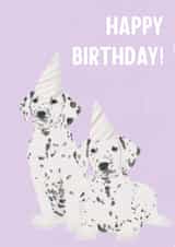 Dog Dalmatian Birthday Card 44751 created by LoveNStuff