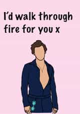 harry styles walk Valentines Day Card 21418 created by SCHE BY MIMI