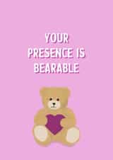 Bear Love Valentines Day Card 44752 created by LoveNStuff