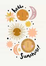 hello sunshine New Baby Card 21438 created by Printed Picnic