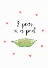 peas in a pod Valentines Day Card 21458 created by Beloved Creations