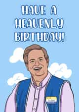 Glenn Superstore heavenly birthday card created by Ilan Asher
