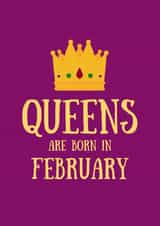 February Queen Birthday Card 45334 created by SJdesigns
