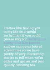 friendship heartfelt Love & Friendship Card 21373 created by The Right Lines