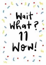 confetti party Birthday Card 18710 created by Sam Bratby Art