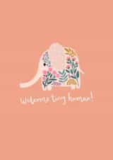 new baby welcome to the world New Baby Card 21445 created by Printed Picnic