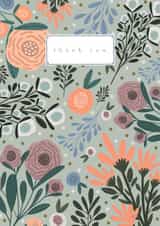 simple pretty Thank You Card 21446 created by Printed Picnic