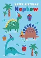 Dinosaur nephew Birthday card created by Sarah Corcoran 