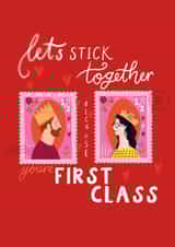 post stamp Anniversary Card 21351 created by Jessica Smith Illustration 
