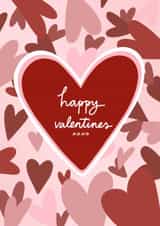 hearts xoxo Valentines Day Card 21406 created by Lucy Bedford Designs