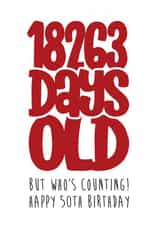 50 50th Birthday Card 16694 created by Waffle & Faff