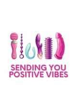 dildo sending you Love & Friendship Card 21177 created by BeauPrintBoutique