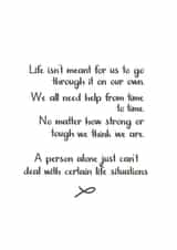 together uplifting Love & Friendship Card 43506 created by Aurora Rose Design