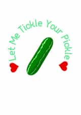 tickle pickle Valentines Day Card 47148 created by Beauty Queen Cards