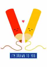 illustration pencil Valentines Day Card 18800 created by Holly Collective