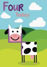 cow child Birthday Card 21055 created by Catherine Bancroft