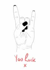 you rock rock n roll Card 47266 created by Rachel Trainor