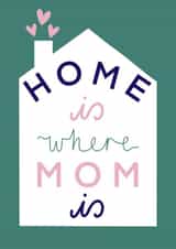 home home is where mom is Mothers Day Card 21089 created by Soph AC Studio