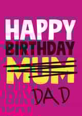 Dad happy birthday card created by Roll Creative