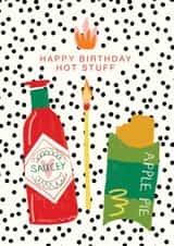 apple pie mcdonalds Birthday Card 21500 created by DOTS + STRIPES