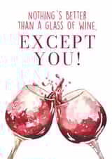 wine alcohol Love & Friendship Card 47038 created by Maria Amaya