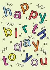 Jazzy Happy Birthday created by Nelly's Treasures