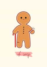 gingerbread man healing Get Well Card 21460 created by ChronicPrints