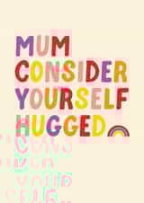 mum rainbow Mothers Day Card 45768 created by Pin & Paper