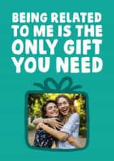 Personalised Birthday Photo Card created by Studio Doodles - being related Birthday Personalised Photo Card 13313