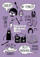 Friday night dinner nightdinner Birthday Card 20225 created by Good Goose Designs