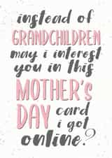 grandchildren interest you Mothers Day Card 42558 created by Michelle Robyn