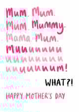 Stewie Griffin Nagging Mother's Day Card created by Oops a doodle