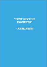 feminism funny Card 47207 created by alderneycreations