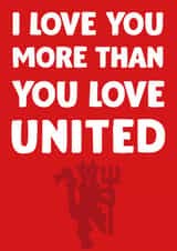 Manchester United Valentines Day Card 16660 created by David Rudd