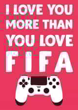 FIFA game Valentines Day Card 16662 created by David Rudd