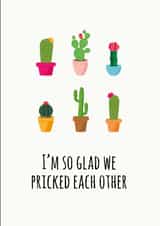 pun pricked Valentines Day Card 20928 created by Harriet Jones