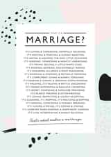 Marriage advise - pastel colours and black text created by Joanna Miller