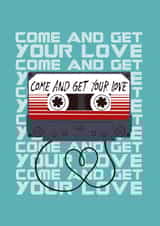 tape come and get your love Valentines Day Card 21201 created by From Dusk Till Drawn