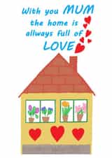 hearts home Mothers Day Card 46409 created by Kamila C.