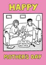 Funny Mother's Day card from the dog created by Off The Leash Cartoons by Rupert Fawcett